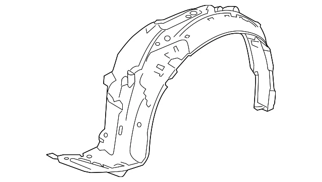 Honda Accord 2013-2016 genuino - montaje de guardabarros R delantero (interior) 74100-T2A-A00 Foto 1 de 2