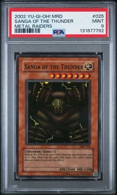 2002 Yu-Gi-Oh! Sanga Of The Thunder Metal Raiders MRD Unlimited Super Rare PSA 9 - Image 1 of 2