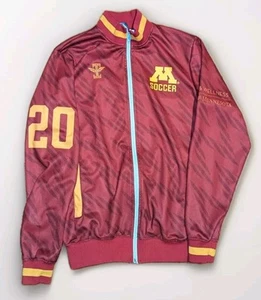 Minnesota Gophers Soccer NCAA Icarus FC Zip-Up Jacket NCAA B1G Mens Maroon Large - Picture 1 of 3