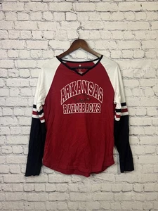 Top de manga larga XL Colosseum Arkansas Razorbacks para mujer - Imagen 1 de 6