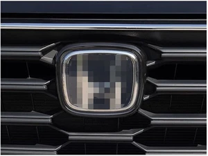 For Honda CRV CR-V 2023-2025 Glossy Black Front Emblem Badge Frame Trim 1pcs - Picture 1 of 4