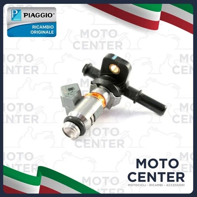 INIETTORE CON RACCORDO PIAGGIO VESPA GTS LX S 125 150 300 BEVERLY 125 250 300 - Imagen 1 de 4