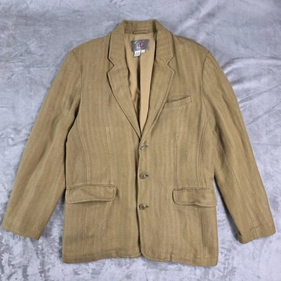 Abrigo Blazer Deportivo The Territory Ahead Para Hombre Caqui Lino Seda No Estructurado M Foto 1 de 4