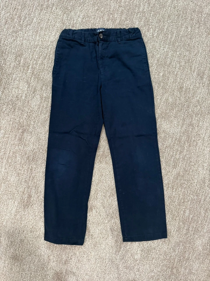 The Children's Place Pantalón Chino/Vestido Azul Marino 10 Husky Cintura Ajustable Uniforme Foto 1 de 1