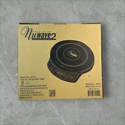 Quemador de cocina de inducción de precisión Nuwave 2 modelo 30151 - NUEVA CAJA ABIERTA Foto 1 de 4