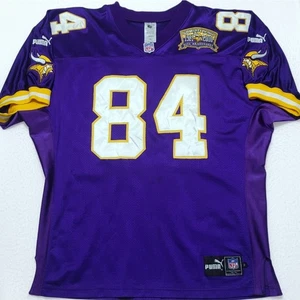 AUTHENTIC PUMA Randy Moss #84 Minnesota Vikings NFL jersey 2000 40th Patch 52 XL - Picture 1 of 14