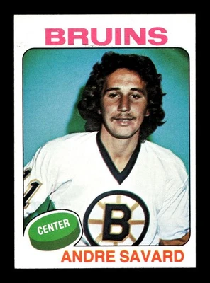 1975 76 Topps #155 Andre Savard Bruins NEAR MINT *6k - Image 1 of 2