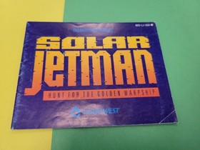 Nintendo NES Instruction Manual Solar Jetman