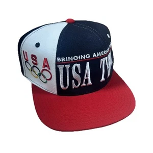 Vintage Starter USA Team Olympics Bringing America Together Snapback Hat NWT - Picture 1 of 11