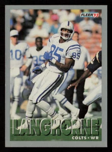 1993 Fleer #200 Reggie Langhorne Indianapolis Colts Football Card - Picture 1 of 2