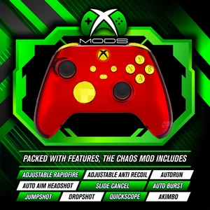 XBOX SERIES CUSTOM RAPID FIRE CONTROLLER - CHAOS ANTI RECOIL MOD -GILDED CRIMSON - Picture 1 of 7