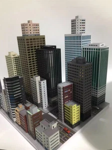 1:300 Scale High Rise Office Building City Model Scene Architecture Skyscraper - Picture 1 of 13