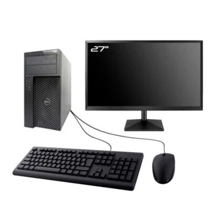 PC Dell Precision T1650 MT Bildschirm 27 " Intel I3-3220 RAM 8Go Drill 240Go W11 - Bild 1 von 7
