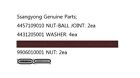 Genuine Ball Joint Nut,Washer,Nut(8P) On Frt Sus For Actyon/Sports,Kyron,Rexton