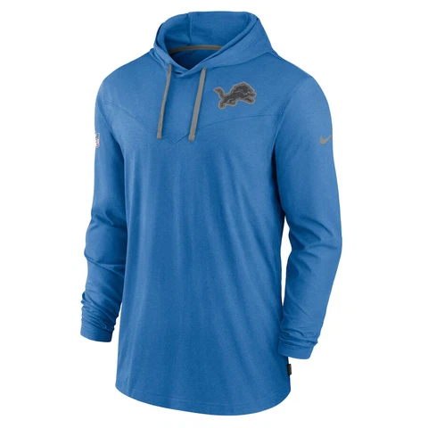 NEW 2022 Detroit Lions Nike Sideline Pop Long Sleeve Hoodie Pullover Shirt Men's Cover