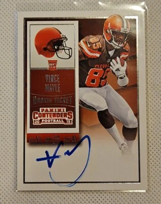 2015 Panini Contenders #241A Vince Mayle AU RC - Image 1 of 2