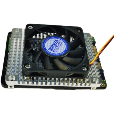 2,5" SATA HDD Festplatte SSD Aluminium Kühlkörper Kühler Radiator mit Lüfter - Bild 1 von 4