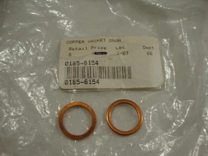 Genuine Onan 185-6154 Copper gasket qty.2 inj. pump MDKAD MDKAE marine generator - Picture 1 of 1