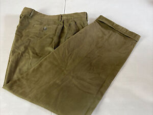 Luciano Barbera Men's Green/Brown Cotton Khaki Pants 34X29 $395