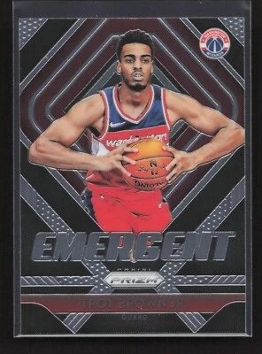 2018-19 Panini Prizm Emergent Troy Brown Jr. RC #15 Washington Wizards - Image 1 of 2