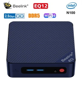 Beelink EQ12 Intel 12th N100 Mini PC Windows 11 DDR5 16G 500G NVME SSD Computer - Picture 1 of 25