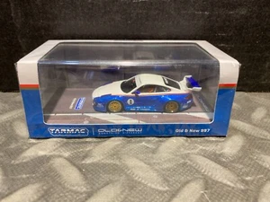 1/64 TARMAC WORKS PORSCHE 911 OLD AND NEW 997 BLUE & WHITE - Picture 1 of 4