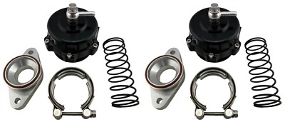 Blow Off Valve Flange Adapter Kit + Dual 50mm BOV fits 07+ GT-R GTR R35 VR38DETT - Image 1 of 2