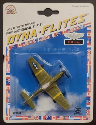 Mustang Dyna-Flites North American P-51 1994 metal fundido a presión Zylmex sellado Foto 1 de 4