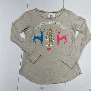 OLD NAVY Graphic￼ CHRISTMAS LONG SLEEVE SHIRT YOUTH SIZE LARGE - Picture 1 of 7