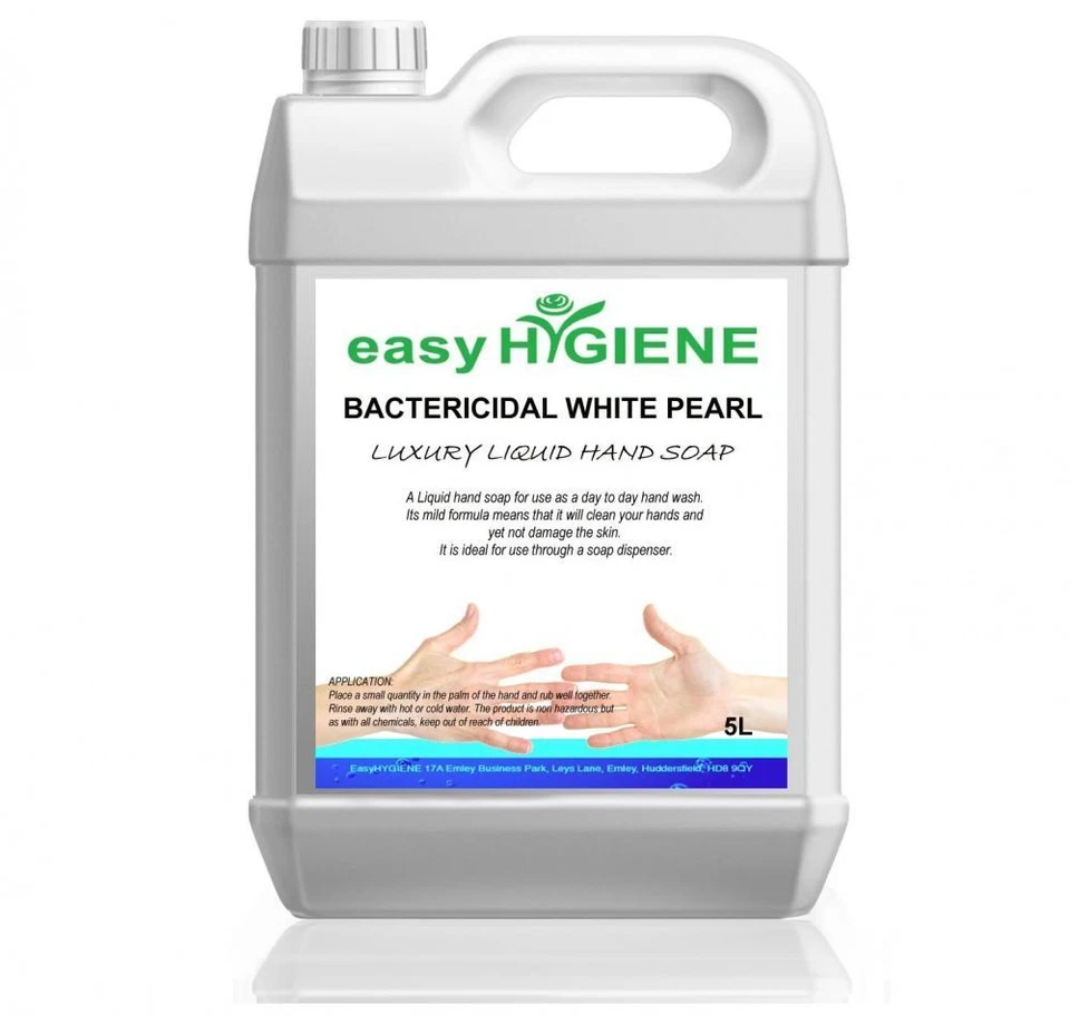 EASYHYGIENE WHITE 5L Antibacterial Bactericidal Liquid Antibac Pearl Hand Soap 5 Litre