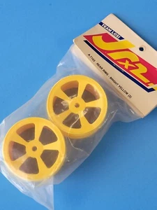 Team Losi 1/10 JRX2 Rear Rims Wheel A-7103 Bright Yellow Vintage RC Part - Picture 1 of 5