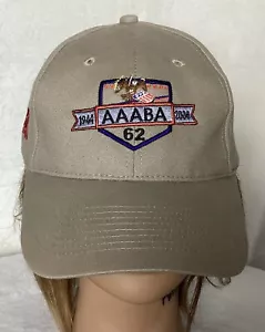 ¡De colección! AAABA 62nd Johnstown PA Caqui Tam Sombrero Adulto Gorra de Béisbol Correa ¡Nueva! - Imagen 1 de 6