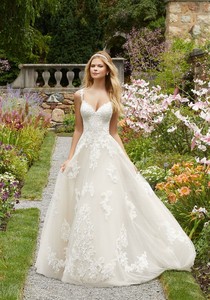 Lace Sleeveless Morilee Beading Wedding 