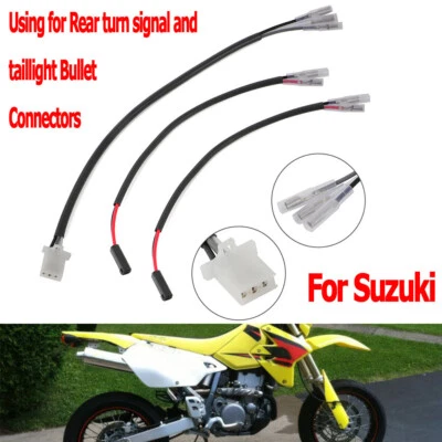Enchufe de arnés adaptador de cable indicador de luz trasera para Suzuki DRZ400S DRZ400SM Foto 1 de 4