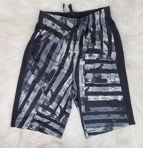 Nike Dri Fit Boys Basketball Athletic Active Shorts Youth (L) BLACK GRAY - Picture 1 of 8