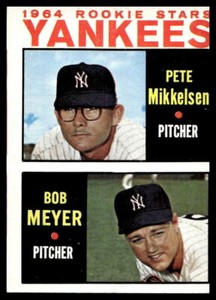 1964 Topps #488 1964 NY Yankees Rookie Stars Mikkelsen/Meyer RC NR-MINT mc