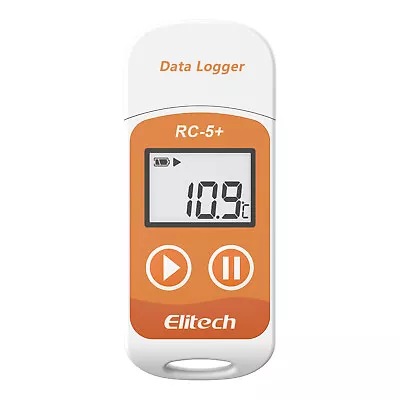 Elitech RC-5+Temperature Recorder Vaccine Temp Monitor Data logger PDF Report