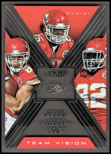 Panini Clear Vision Team TV14 2015 Dontari Poe Jamaal Charles Travis Kelce casi nuevo-como nuevo - Imagen 1 de 2