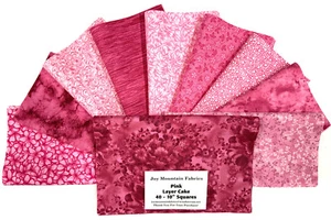 I Love Pink Layer Cake 40 -10" Squares Quilting & Sewing Fabric - Picture 1 of 1