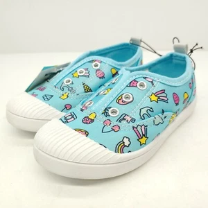 Western Chief Jetty Summertime Print Aqua Slip On Sneaker Girls Size 10 Toddler - Picture 1 of 10