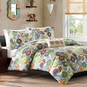 Great King size Multi Color Paisley 4 Piece Bed Bag Comforter Set FREE SHIPPING - Picture 1 of 2