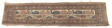 Alte Afghan Teppich Torba Jomud Handgeknüpft Braun Oriental Rug Carpet Alfombra