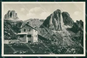 Trento Vigo di Fassa Rifugio Roda di Vael Franzl 707/43 Foto cartolina RT0826 - Picture 1 of 2