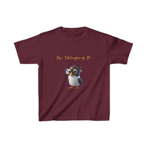 Kids Heavy Cotton™ Tee "Im Winging It" Bird Tee - Picture 1 of 9