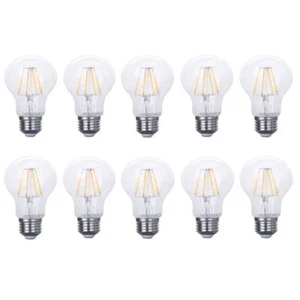 10 x Ledarc LED Filament A60 Lampe E27 Leuchtmittel 8W=60W Warmweiß klar - Picture 1 of 5