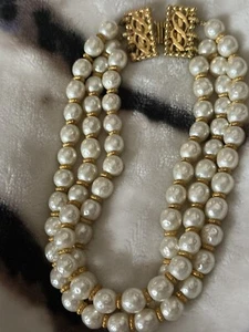 Vintage Faux Glass Pearls From Paris - Picture 1 of 6