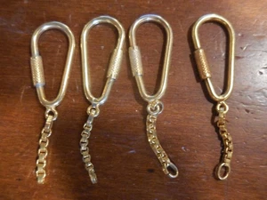 13) 50 ganci anelli per fare portachiavi dorati - Picture 1 of 1