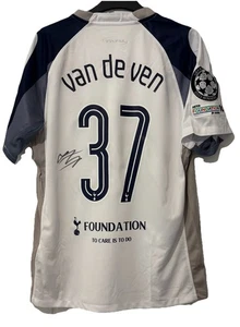 Van De Ven Signed Tottenham 25/26 Home Shirt - Picture 1 of 1