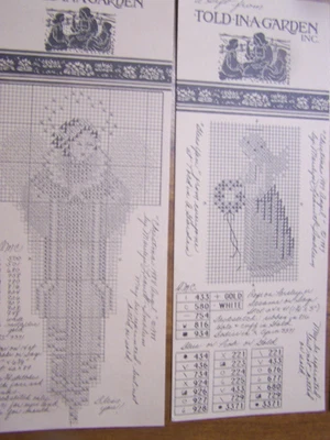 Lot 4 Christmas Angel Cross Stitch Patterns Marilyn Leavitt-ImblumTold In Garden - Image 1 of 3