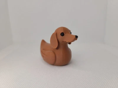 Dachshund Duck 3D Printed Fanart Mini Size Wiener Dog Cute Caine Gift Pet Animal - Image 1 of 4